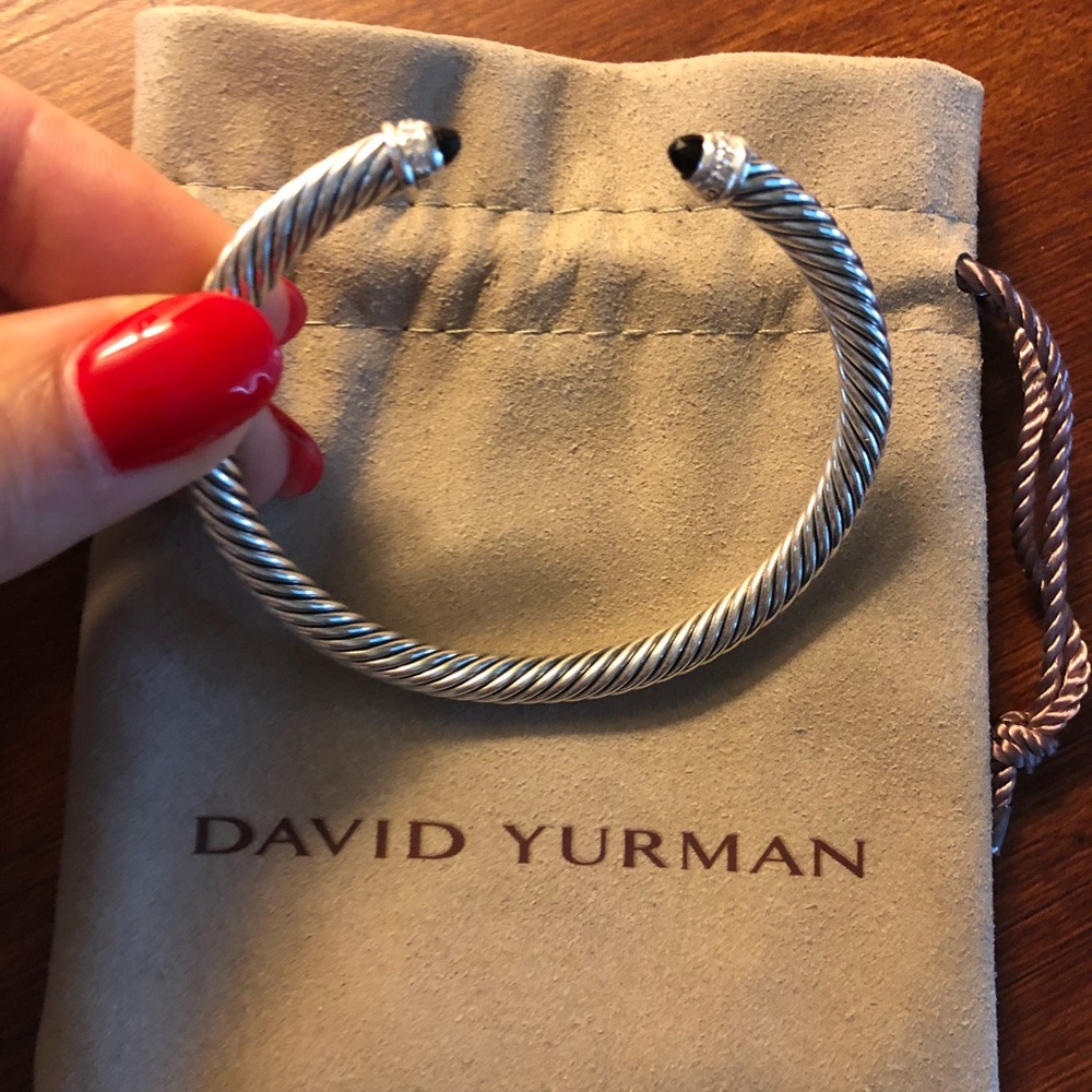 David Yurman 5mm Black Onyx Bracelet Cuff